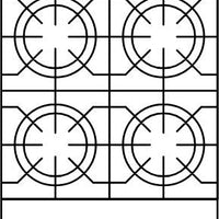 American Range - 24" Restaurant Range With 4 Burners, 20" Standard Oven, Stainless Steel - AR-4