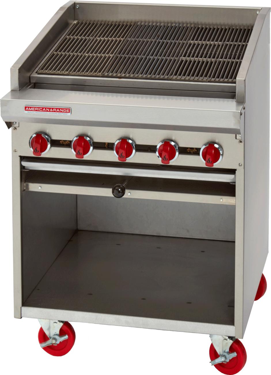 American Range - 24" Stainless Steel Adjustable Top Radiant Broiler With Cabinet Base - ADJF-24