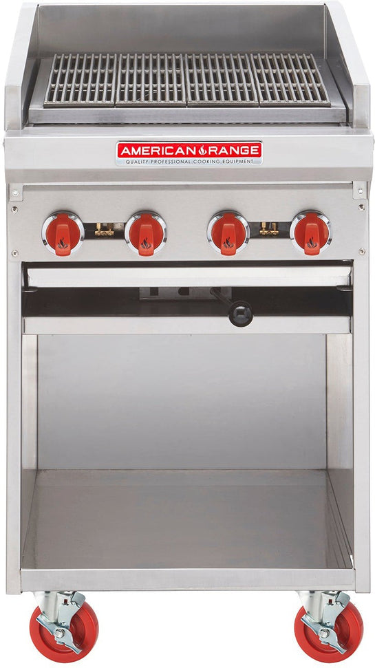 American Range - 24" Stainless Steel Adjustable Top Radiant Broiler With Cabinet Base - ADJF-24