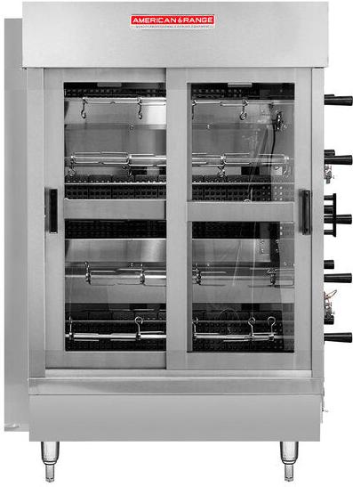 American Range - 24" Stainless Steel CounterTop 4 Spit Chicken Rotisserie - ACB-4