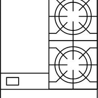American Range - 24" Stainless Steel Restaurant Range With 12" Griddles, 2 Burners And 20" Standard Oven - AR-12G-2B