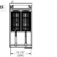 American Range - 25 / 25 lb Stainless Steel Gas Floor Fryer - AF‐25/25