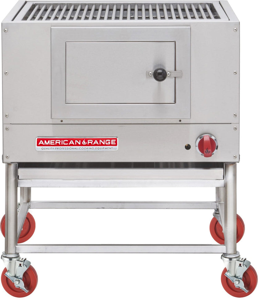 American Range - 30" Stainless Steel Wood Fired Broiler with Log Lighter - AMSQ-30