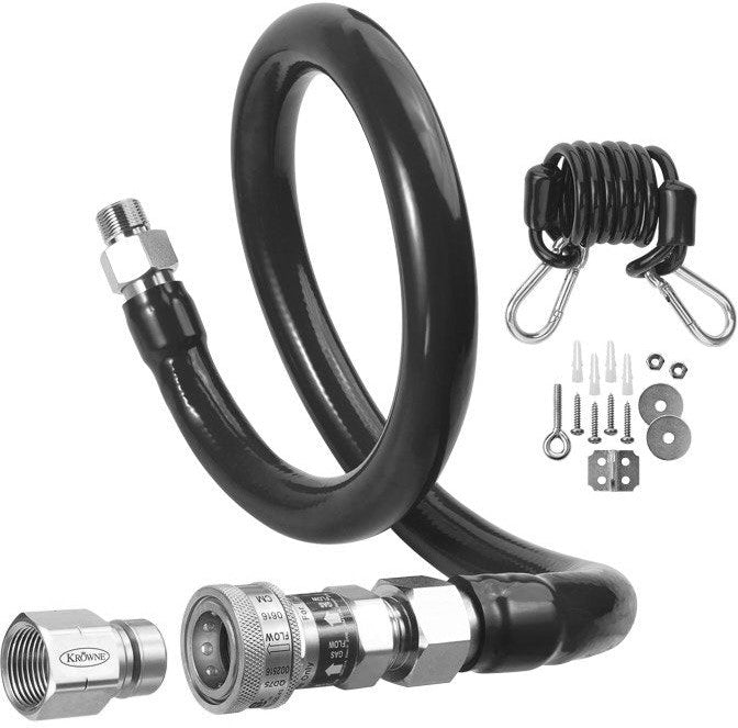 American Range - 3/4" x 48" Quick Disconnect Flex Hose with Restraining Device - A53200