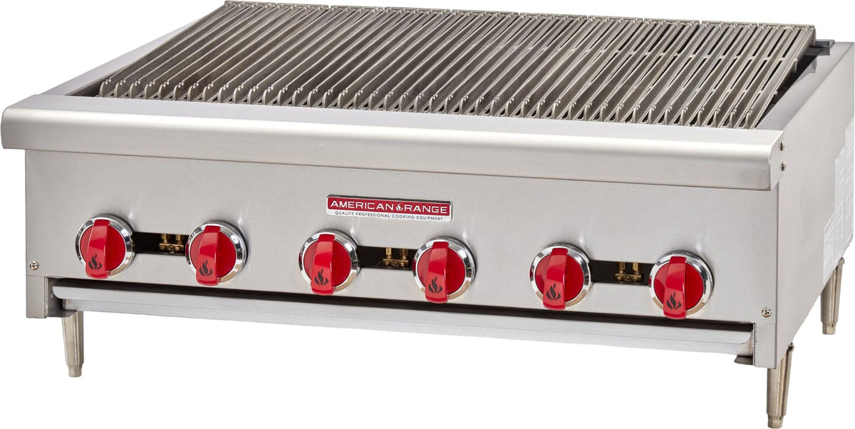 American Range - 36" Stainless Steel Char-Rock Broiler - ARSRB-36