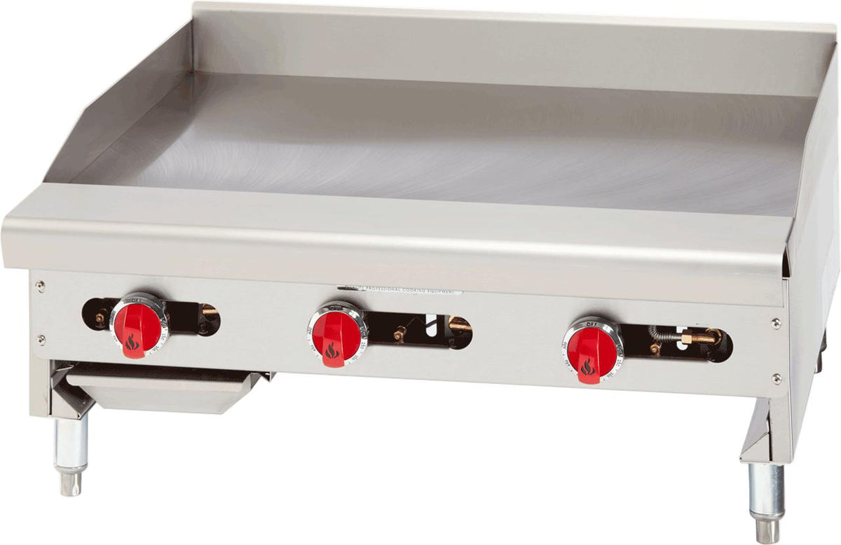 American Range - 36" Manual Thermostatic Griddle, Stainless Steel - ARMG-36