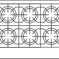 American Range - 36" Restaurant Range With 6 Burners with 26.5" Convection Oven, Stainless Steel - AR-6-C