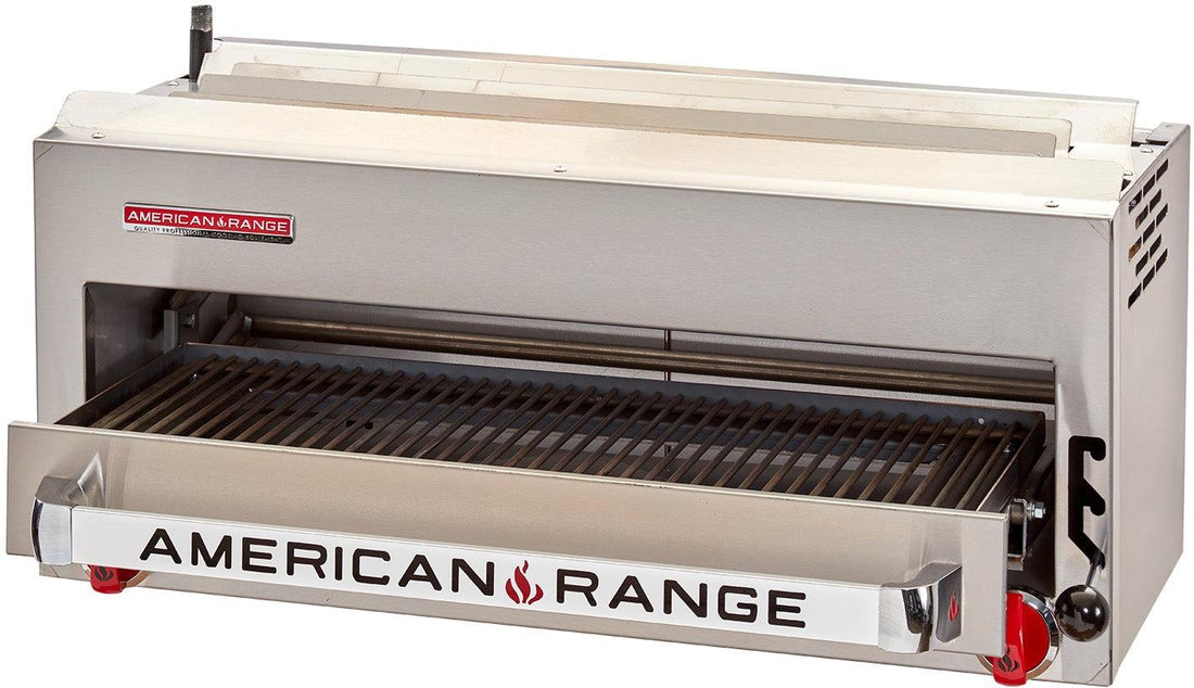 American Range - 36" Salamander Broiler, Single Control with 2 Burners, Stainless Steel - ARSB-36