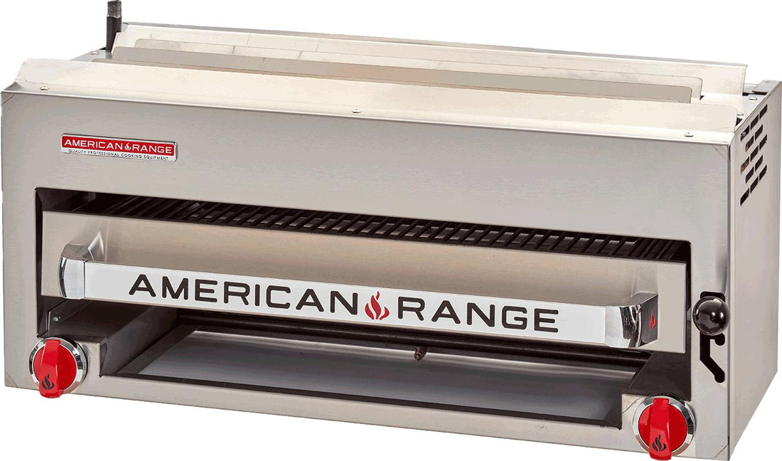 American Range - 36" Salamander Broiler, Single Control with 2 Burners, Stainless Steel - ARSB-36