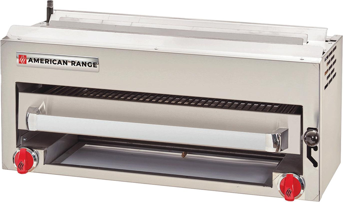 American Range - 36" Salamander Broiler, Single Control with 2 Burners, Stainless Steel - ARSB-36
