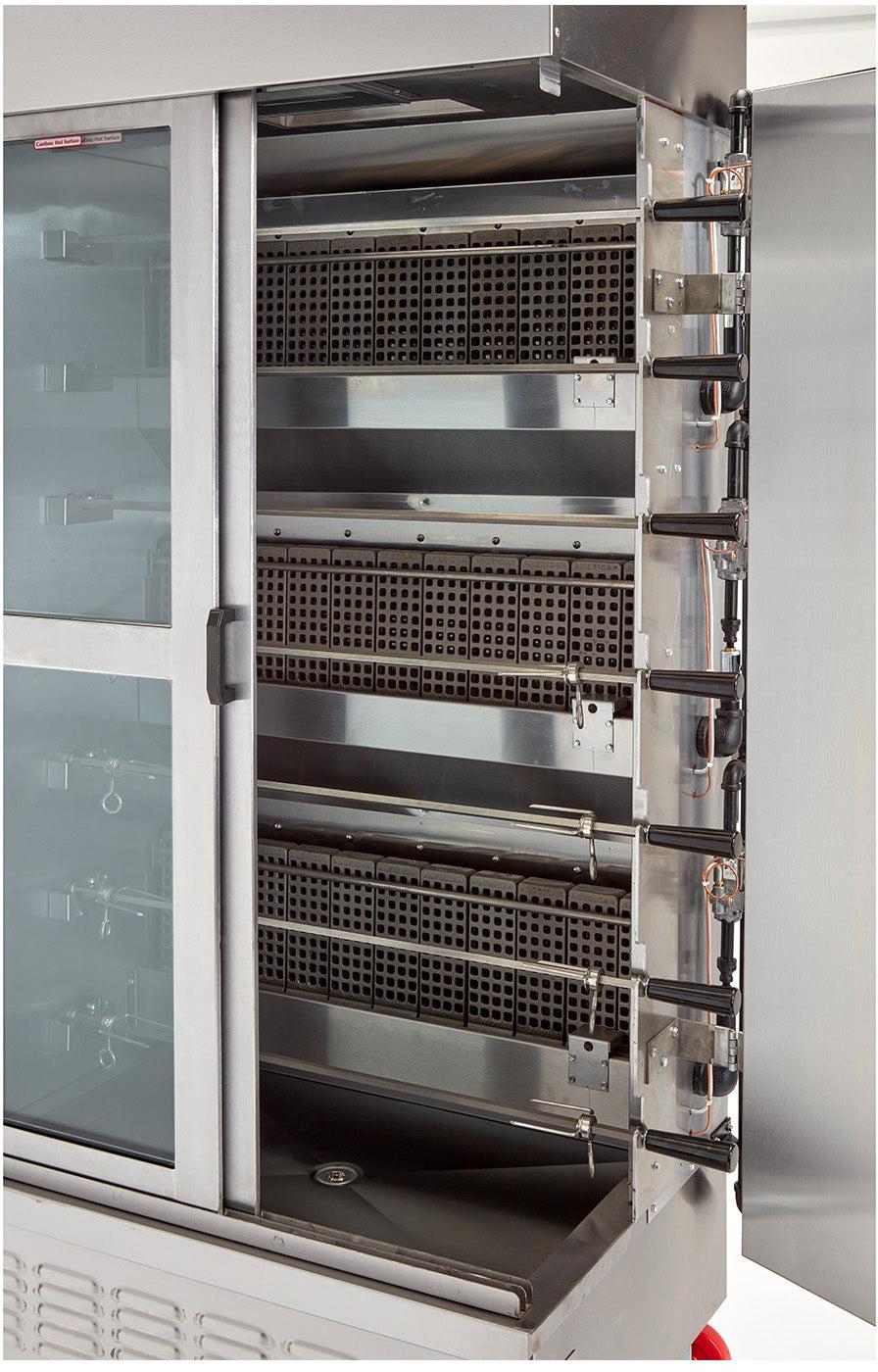 American Range - 36" Stainless Steel CounterTop 7 Spit Chicken Rotisserie - ACB-7