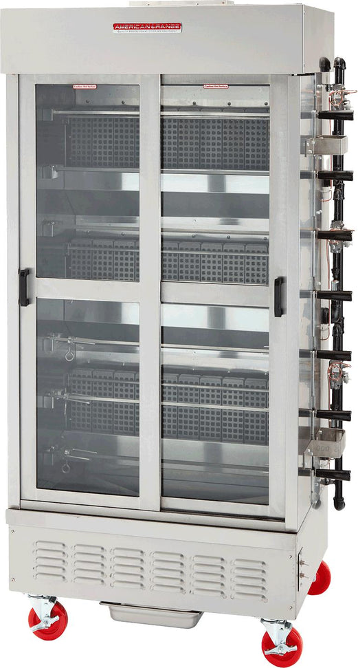 American Range - 36" Stainless Steel CounterTop 7 Spit Chicken Rotisserie - ACB-7