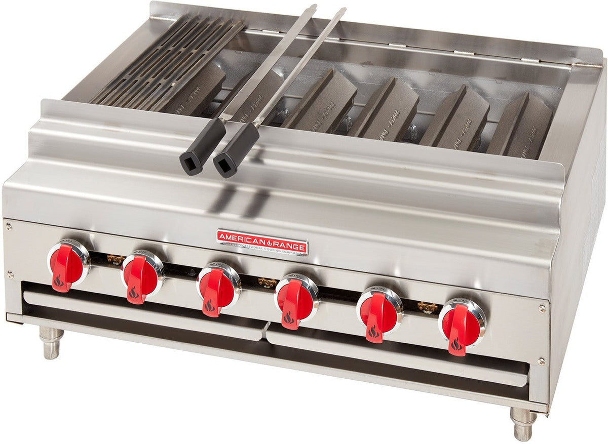 American Range - 36" Stainless Steel Radiant Shish Kebob Broiler - ARKB-36