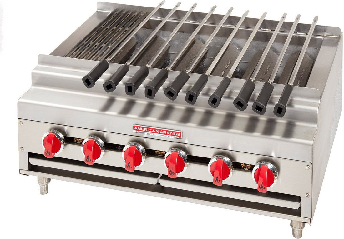 American Range - 36" Stainless Steel Radiant Shish Kebob Broiler - ARKB-36