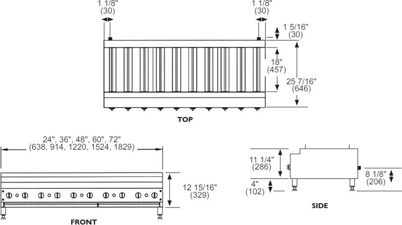 American Range - 36" Stainless Steel Radiant Shish Kebob Broiler - ARKB-36