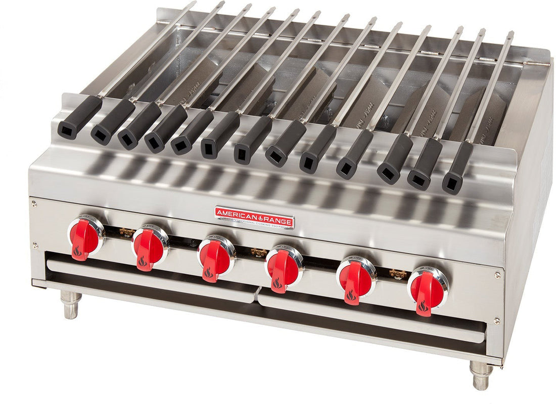 American Range - 36" Stainless Steel Radiant Shish Kebob Broiler - ARKB-36