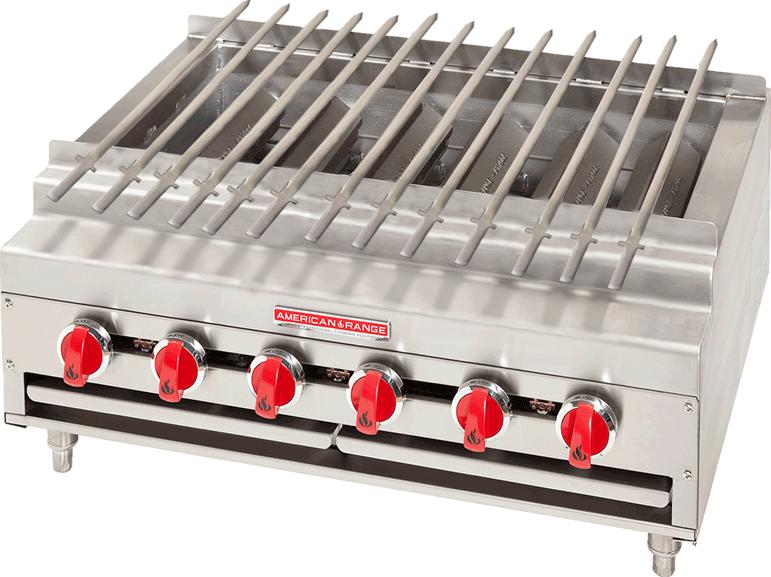 American Range - 36" Stainless Steel Radiant Shish Kebob Broiler - ARKB-36