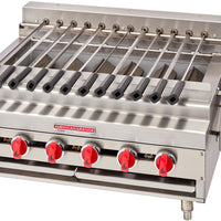 American Range - 36" Stainless Steel Radiant Shish Kebob Broiler with Rotisserie - ARKB-36-R