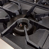 American Range - 36" Stainless Steel Restaurant Range With 12" Griddles, 4 Burners, And 26.5" Convection Oven - AR-12G-4B-C
