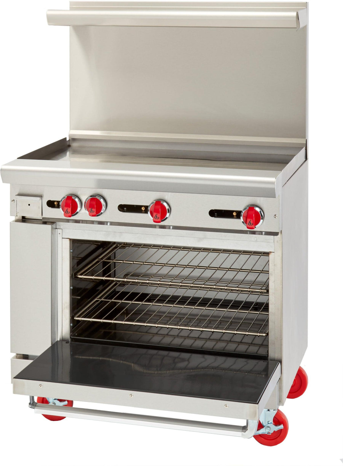 American Range - 36" Stainless Steel Restaurant Range With 36" Griddles And 26.5" Standard Oven - AR-36G