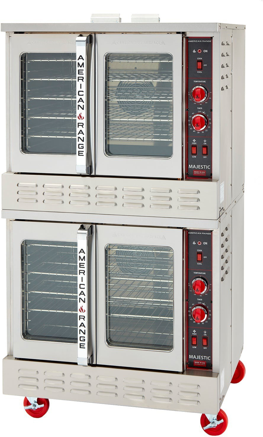 American Range - 40" Majestic Convection Oven Electric Double Deck, 6 Elements with Electric Controls and Solid Doors - MSDE-2 - DISCONTINUED