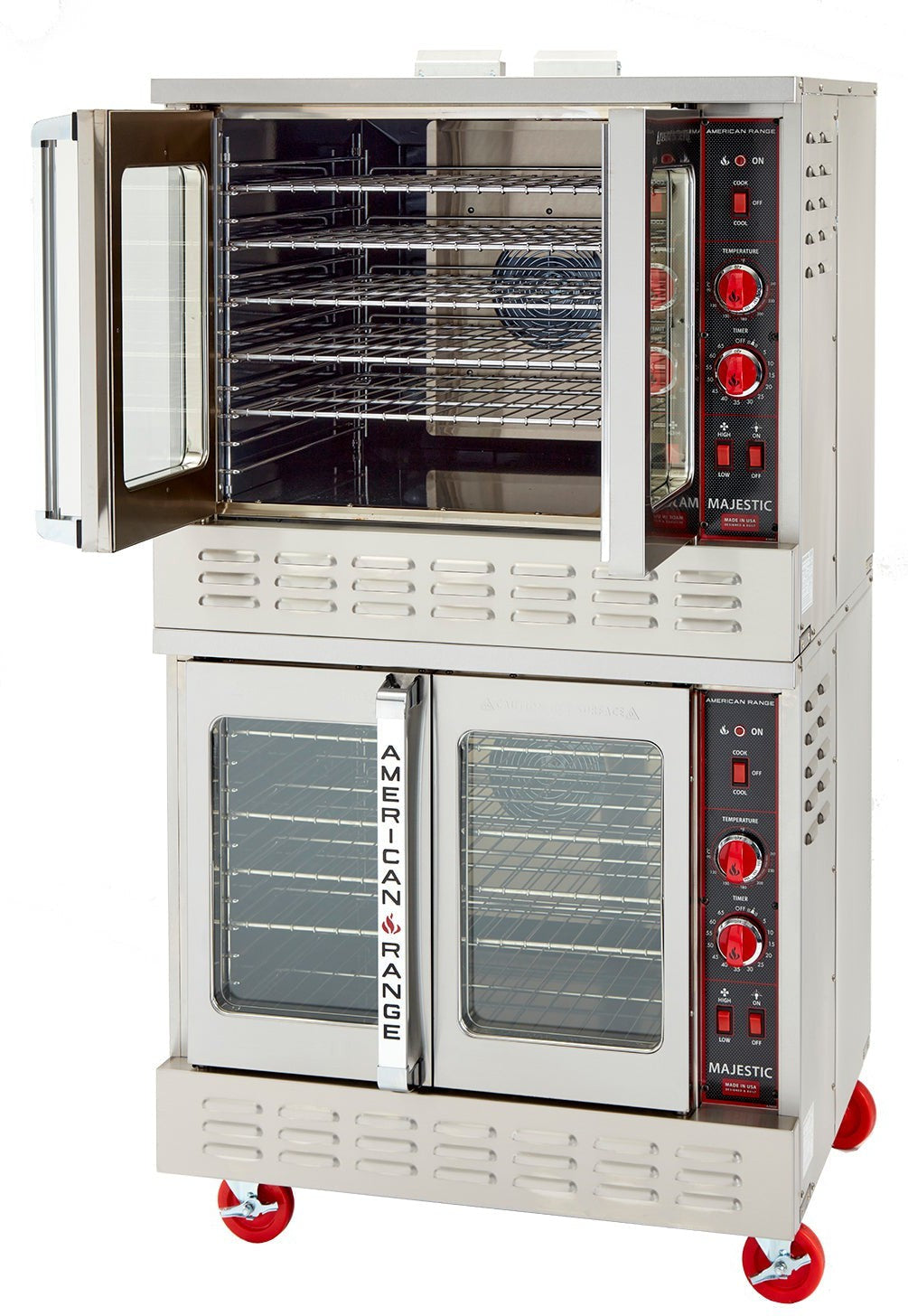 American Range - 40" Majestic Convection Oven Electric Double Deck, 6 Elements with Electric Controls and Solid Doors - MSDE-2 - DISCONTINUED