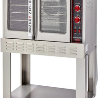 American Range - 40" Majestic Convection Oven Gas Single Deck, 2 Burners with Manual Controls and Solid Doors, Stainless Steel - MSD-1