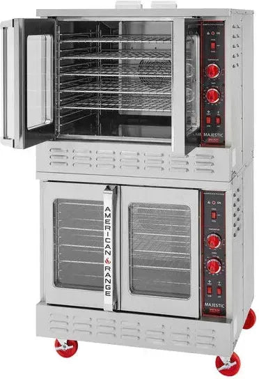 American Range - 40" Majestic Heavy Duty Double-Deck Gas Convection Oven with Manual Controls, 90,000 BTU - MSD-2GG