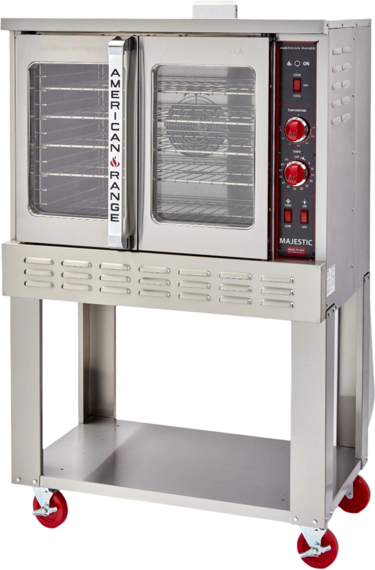American Range - 40" Majestic Single-Deck Gas Convection Oven with Manual Controls, 75,000 BTU - MSD-1