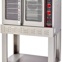 American Range - 40" Stainless Steel Majestic Convection Ovens Gas Bakery Single Deck, 2 Burners with Manual Controls and Solid Doors- M-1