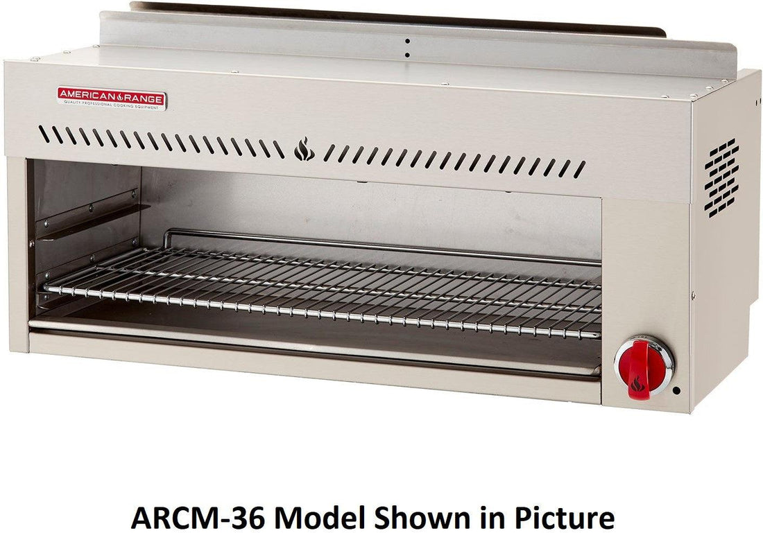 American Range - 48" Stainless Steel Cheesemelter Infrared Broilers with 2 Burners - ARCM-48