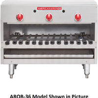 American Range - 48" Stainless Steel Infrared Brazil Overfired Broilers - AROB-48