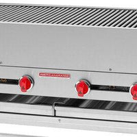 American Range - 48" Stainless Steel Natural Gas 4-Burner Horizontal Chicken Broiler - AHS-4836