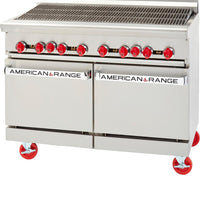 American Range - 48" Stainless Steel Radiant Broiler with 26.5" 1 Convection and 1 Storage Base - AR-4RB-CL-SBR