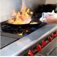 American Range - 48" Stainless Steel Restaurant Range 24" Griddles With 4 Burners, (1) 26.5" Standard Oven and Storage Base - AR-24G-4B-126L-SBR