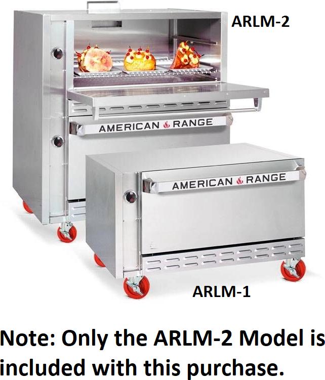 American Range - 52" Stainless Steel Restaurant Range Double Deck Large Capacity Gas Oven - ARLM-2