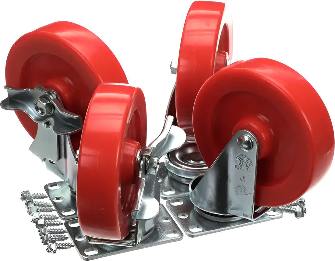 American Range - 6" High Heavy Duty Plate Casters, (Set Of 4) - A35117