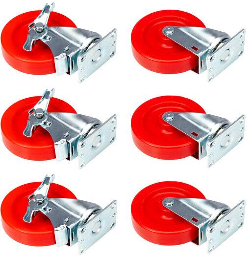 American Range - 6" High Heavy Duty Plate Casters, (Set Of 6 ) - A35118