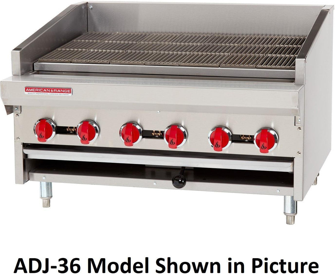 American Range - 72" Stainless Steel Adjustable Top Radiant Char Broiler - ADJ-72