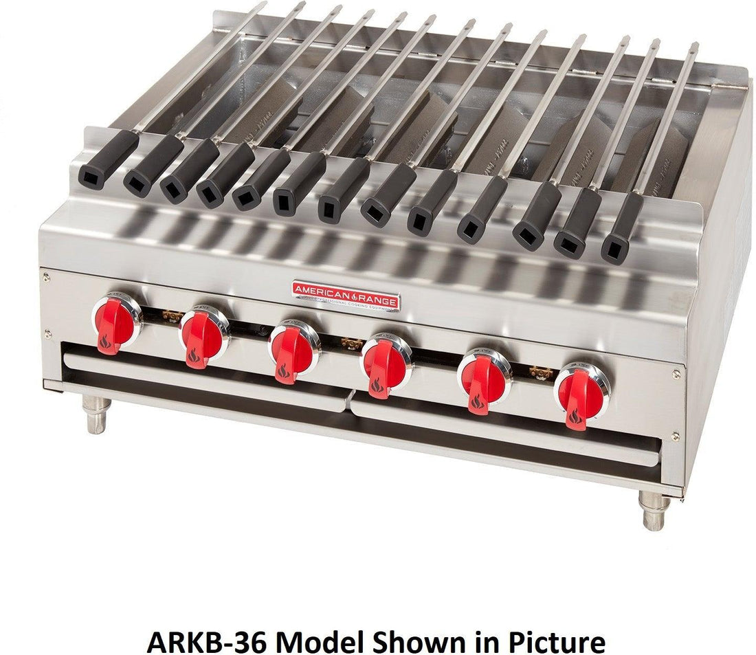 American Range - 60" Stainless Steel Radiant Shish Kebob Broiler - ARKB-60