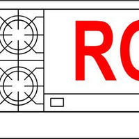 American Range - 60" Stainless Steel Restaurant Range 36" Raised Griddles, 4 Burners With 26.5" 2 Standard Ovens - AR-4B-36RG