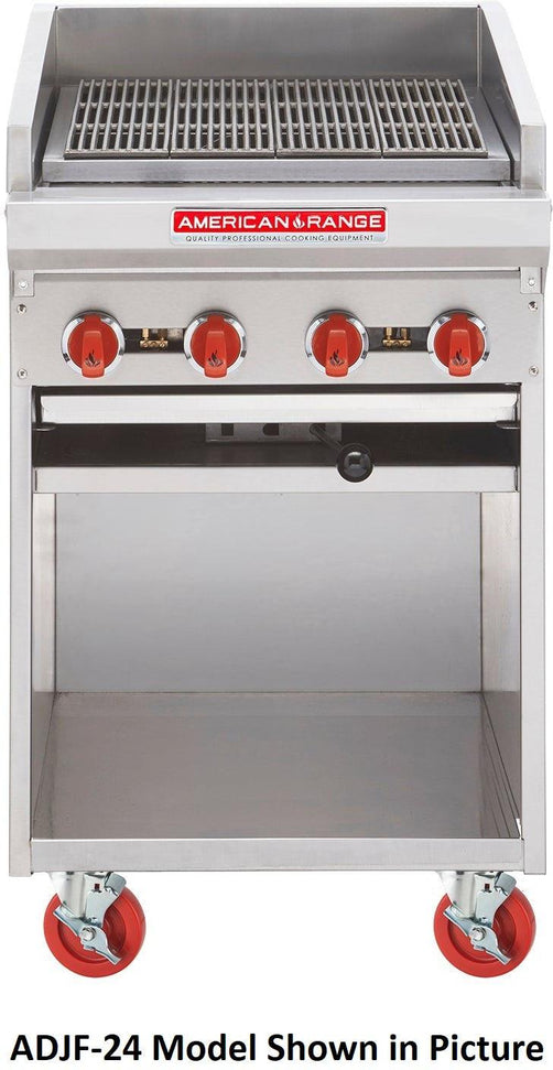 American Range - 60" Stainless Steel Adjustable Top Radiant Broiler With Cabinet Base - ADJF-60