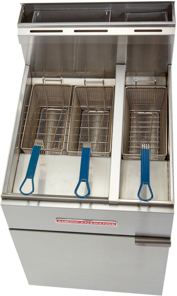 American Range - 7.75" Stainless Steel Restaurant Range Half and Full Size Fryers - AF-50/25