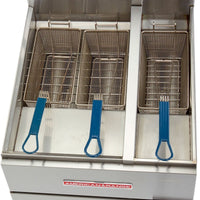 American Range - 7.75" Stainless Steel Restaurant Range Half and Full Size Fryers - AF-50/25