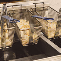 American Range - 7.75" Stainless Steel Restaurant Range Half and Full Size Fryers - AF-50/25 - SPECIAL ORDER ITEM