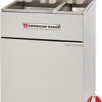 American Range - 7.75" Stainless Steel Restaurant Range Half and Full Size Fryers - AF-50/25 - SPECIAL ORDER ITEM
