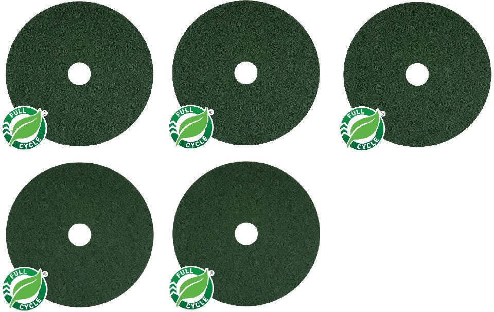 Americo - 12" Emerald Floor Pads, 5/Cs - 400312