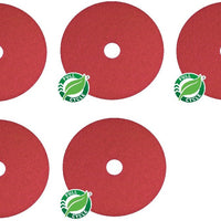 Americo - 12" Red Buffing Floor Pads, Pack of 5 - 404412
