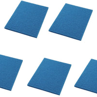 Americo - 14" x 28" Blue Cleaning Floor Pads, 5/Cs - 40441428
