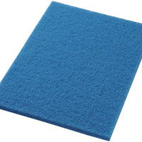 Americo - 14" x 28" Blue Cleaning Floor Pads, 5/Cs - 40441428